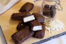 Mini barres chocolat coco