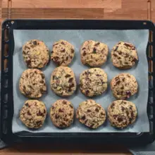 Cookies gourmands chocolat noir, noisettes, pistaches