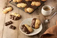 Spritz au chocolat caramel