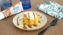 Poelée d'ananas sauce caramel au lait concentré