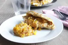 Poulet aux poivrons jaunes à la mexicaine Cookeo