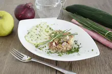 Tartare saumon pomme granny citron