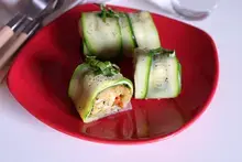 Papillotes courgettes, carrés gourmands tomates et mozzarella