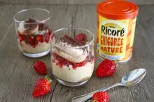 Tiramisu léger fraise Chicorée