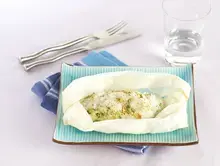 Curry de poulet en papillote
