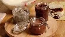Pâte à tartiner au chocolat praliné et éclats de noisettes