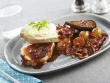 Rôti de porc aux figues et rocamadour