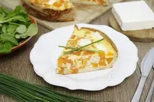 Tortillas quiche butternut feta
