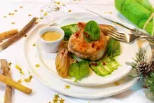 Tournedos de dinde, sauce au foie gras