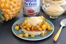 Pancake ananas à la confiture de lait