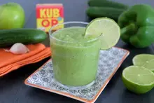 Smoothie concombre poivron pomme granny au Kub or