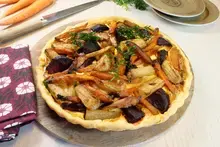 Quiche aux légumes d'hiver bio
