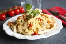 Blesotto aux tomates et poulet