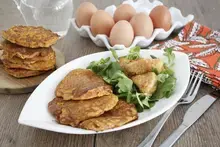Galettes de patate douce et nuggets fromage