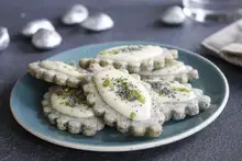 Sablés pavot chocolat blanc citron vert