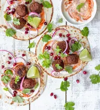 Tacos végétarien aux boulettes de légumes