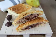 Croque-monsieur poire chocolat