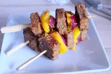 Brochettes La Classique au poivron et romarin Actifry
