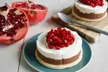 Tartelettes chocolat bio au mascarpone et grenade