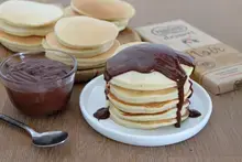 Pancakes moelleux sauce chocolat
