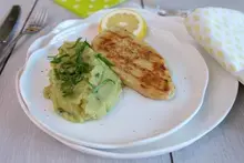 La Classique au citron, purée de pomme de  coriandre