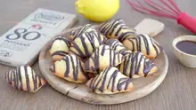 Madeleines au citron chocolat 80%