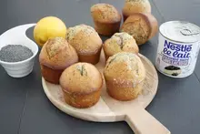Muffins citron pavot sans lactose