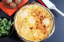 Quiche aux légumes et chèvre