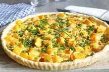 Quiche potiron carottes patate douce
