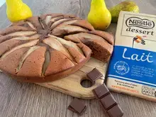 Moelleux au chocolat et poires