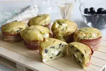 Muffins feta olive