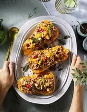 Courges farcies - spécial Noël