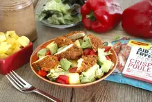 Salade tex mex au poulet croustillant ananas poivron au air fryer