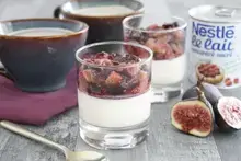 Panacotta figue au lait concentré sucré