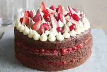 Gâteau chocolat fruits rouges avec Préparation