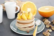 Pancake noix et orange