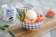 Sorbet pamplemousse sans lactose