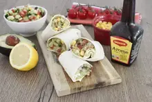 Taco salade avocat, haricots, concombre
