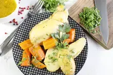 Poulet rôti carottes pommes de terre Cookeo