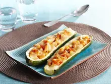 Courgettes farcies au saumon