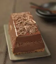 Bûche au chocolat aux épices et pain d'épices