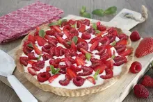 Tarte fruits rouges et citron au lait concentré