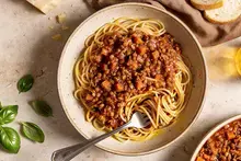 Bolognaise de lentilles végane