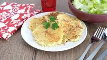 Omelette au riz et jambon