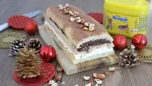 Bûche de Noël au tiramisu NESQUIK