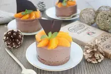 Cheesecake de Noël chocolat speculoos clementines