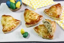 Tourte au saumon en cloche de Pâques