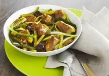 Sauté de porc au curry et raisins