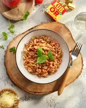 Coquillettes au bœuf haché ketchup