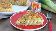Quiche aux poireaux et Comté